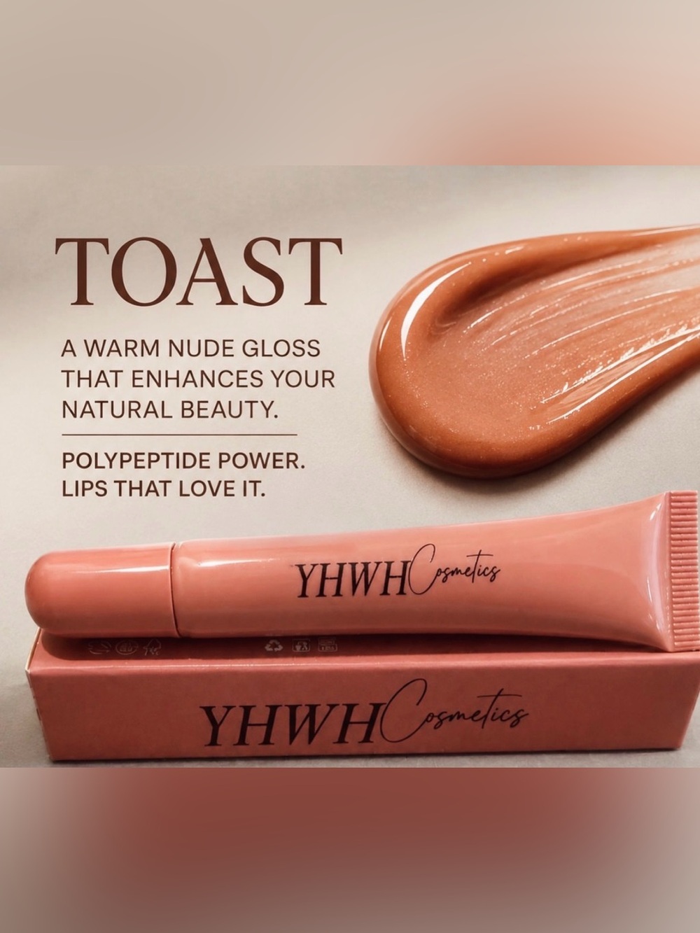 Warm Nude Lip Gloss - Toast